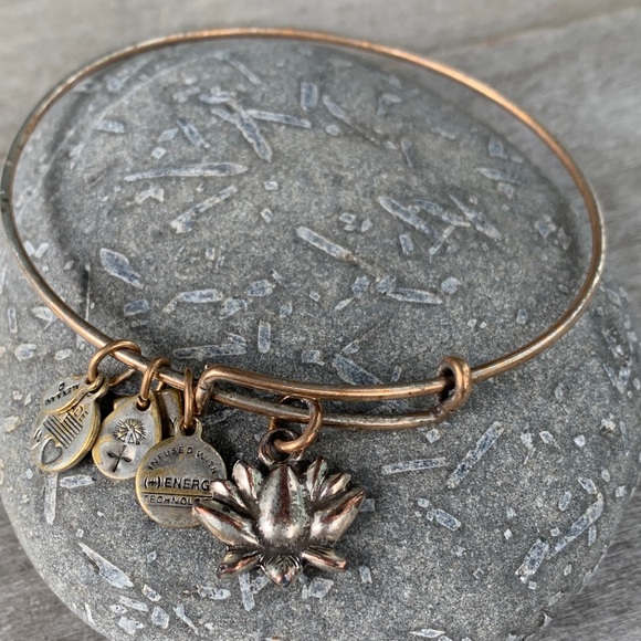 Alex and Ani | Lotus Blossom Bangle Bracelet - Picture 1 of 4